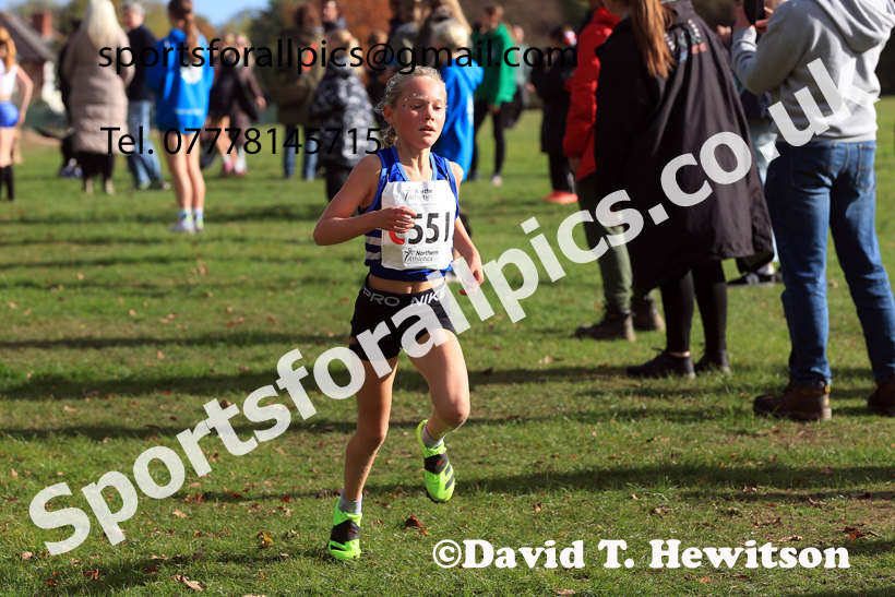 Girls Under-14s 2026 Northern Cross Country Relays, Graves Park, Sheffield. Photo: David T. Hewitson/Sports for All Pics